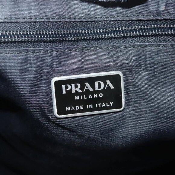 PRADA Hand Bag Nylon Black Clear Auth - Picture 13 of 16